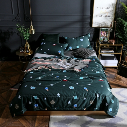 91家纺网 家纺一手货源 找家纺 （总）头等舱 2019新款60长绒棉印花夏被