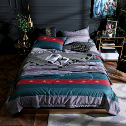 91家纺网 家纺一手货源 找家纺 （总）头等舱 2019新款60长绒棉印花夏被