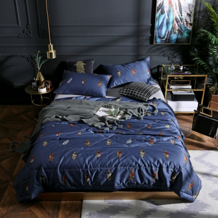 91家纺网 家纺一手货源 找家纺 （总）头等舱 2019新款60长绒棉印花夏被