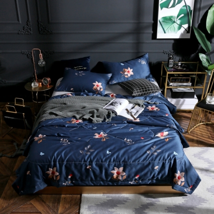 91家纺网 家纺一手货源 找家纺 （总）头等舱 2019新款60长绒棉印花夏被