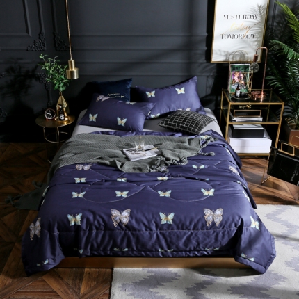 91家纺网 家纺一手货源 找家纺 （总）头等舱 2019新款60长绒棉印花夏被