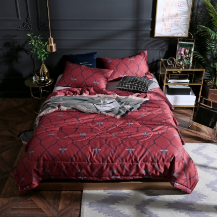 91家纺网 家纺一手货源 找家纺 （总）头等舱 2019新款60长绒棉印花夏被