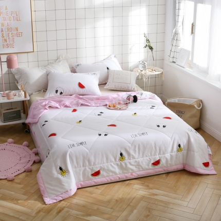 91家纺网 家纺一手货源 找家纺 头等舱 2019风尚全棉夏被 午后时光