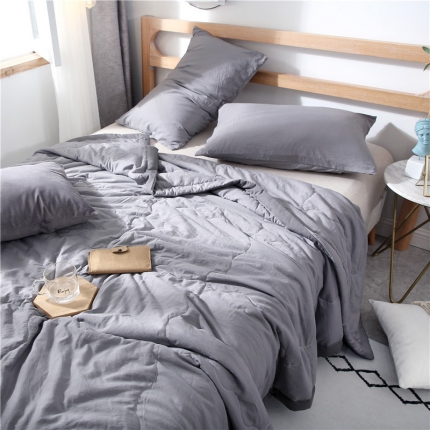 头等舱 2019极简纯色夏被 气质灰