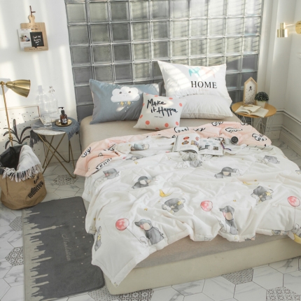 91家纺网 家纺一手货源 找家纺 （总）头等舱 2019全棉13372北欧夏被