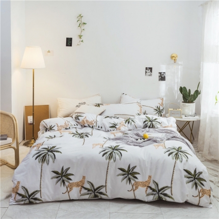 91家纺网 家纺一手货源 找家纺 （总）艾佳 全棉13372春夏简约爆款四件套床单款