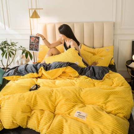 （总）澳洲羽 加厚魔法绒水晶绒法莱绒宝宝绒魔幻绒四件套