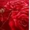 91家纺网 家纺一手货源 找家纺 法莱妮2023新款拉舍尔毛毯学生毯双层加厚毛毯冬季 玫瑰情深