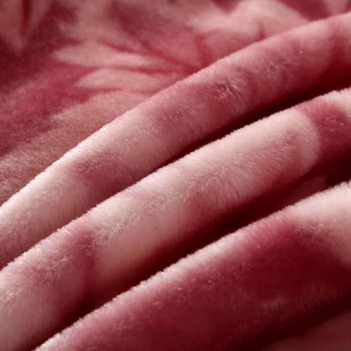 91家纺网 家纺一手货源 找家纺 法莱妮2025新款双层加厚拉舍尔毛毯 婚庆 单双人 厂家直销可定制 一见春秋