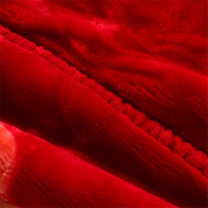 91家纺网 家纺一手货源 找家纺 法莱妮2025新款双层加厚拉舍尔毛毯 婚庆 单双人 厂家直销可定制 缘定终生