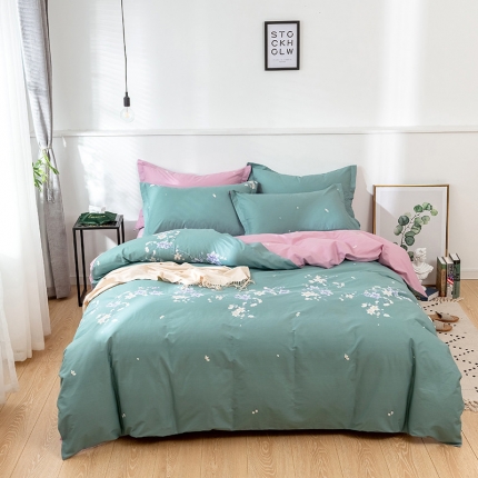 91家纺网 家纺一手货源 找家纺 （总）星期三家纺 2019新款全棉活性四件套（加老板微信有会员价）