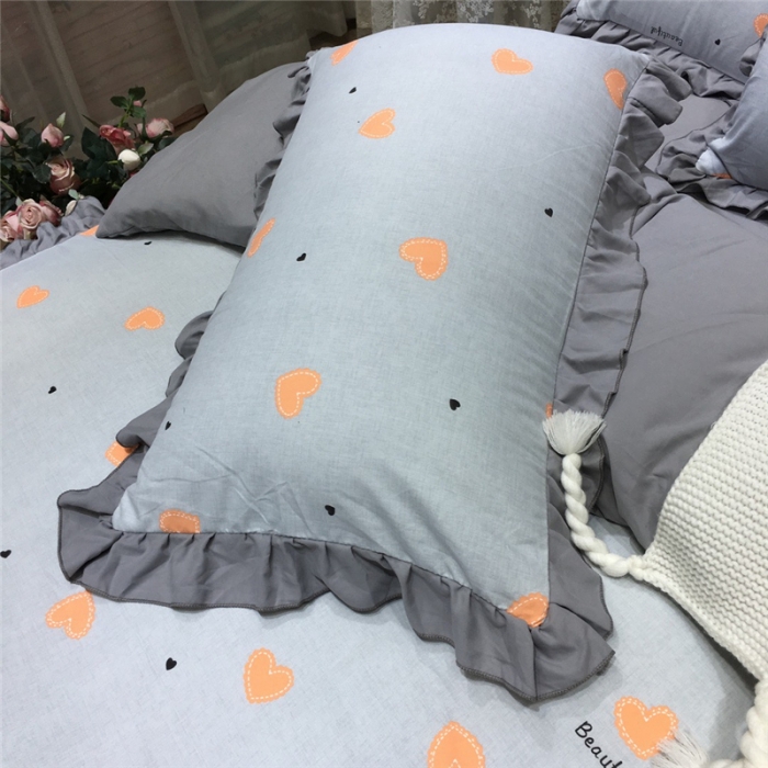 91家纺网 家纺一手货源 找家纺 眠屿 2019新款暖绒四件套 心花怒放-灰