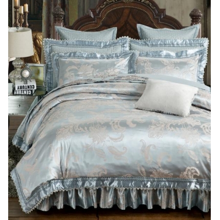 91家纺网 家纺一手货源 找家纺 （总）兴美佳家纺 提花全棉夹棉床裙四件套