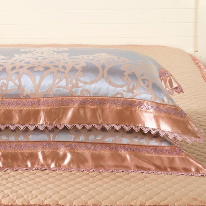 91家纺网 家纺一手货源 找家纺 兴美佳家纺 提花全棉夹棉床裙四件套 帕芙