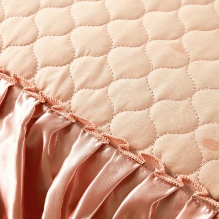 91家纺网 家纺一手货源 找家纺 兴美佳家纺 提花全棉夹棉床裙四件套 帕芙