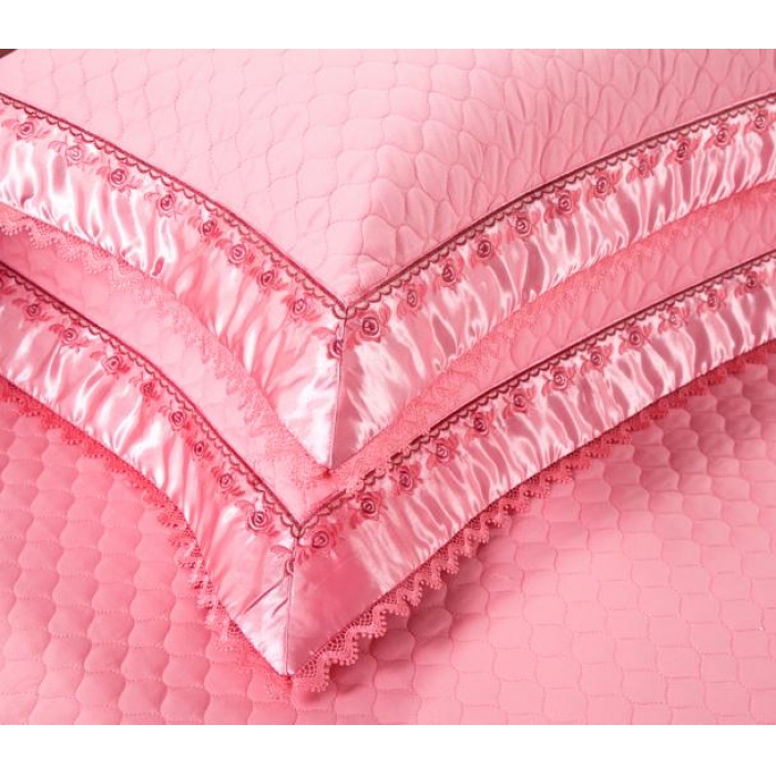 91家纺网 家纺一手货源 找家纺 兴美佳家纺 提花全棉夹棉床裙四件套 盛世花舞