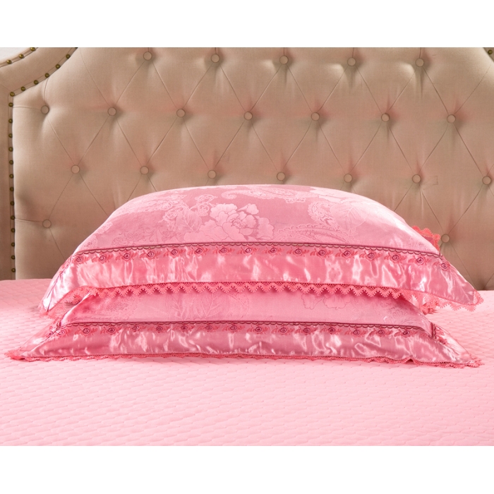 91家纺网 家纺一手货源 找家纺 兴美佳家纺 提花全棉夹棉床裙四件套 盛世花舞