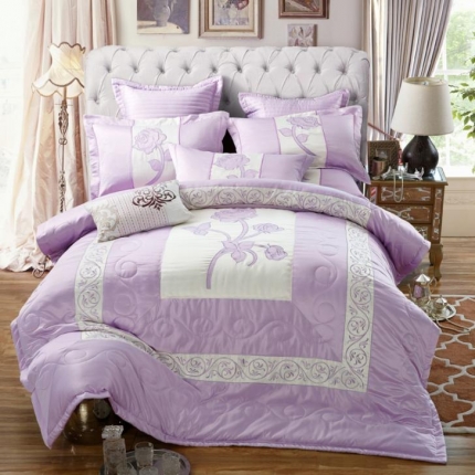 91家纺网 家纺一手货源 找家纺 (总)兴美佳家纺 高档奢华欧式宫廷风加棉四件套塞娜维亚