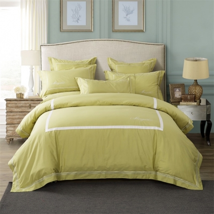 91家纺网 家纺一手货源 找家纺 （总）兴美佳家纺 简约酒店风纯色全棉四件套