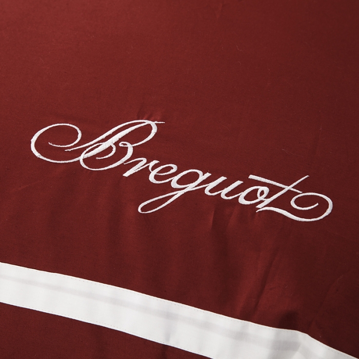 91家纺网 家纺一手货源 找家纺 兴美佳家纺 简约酒店风纯色全棉四件套 陶红