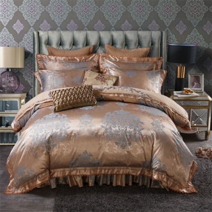 91家纺网 家纺一手货源 找家纺 （总）兴美佳家纺 欧式刺绣花夹棉床笠式床罩床裙四件套