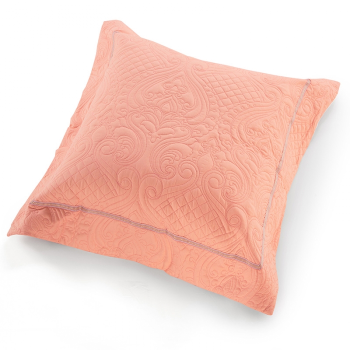 91家纺网 家纺一手货源 找家纺 OL2020年13375喷气全绵欧式行绣床盖加厚三四六七多件套粉玉