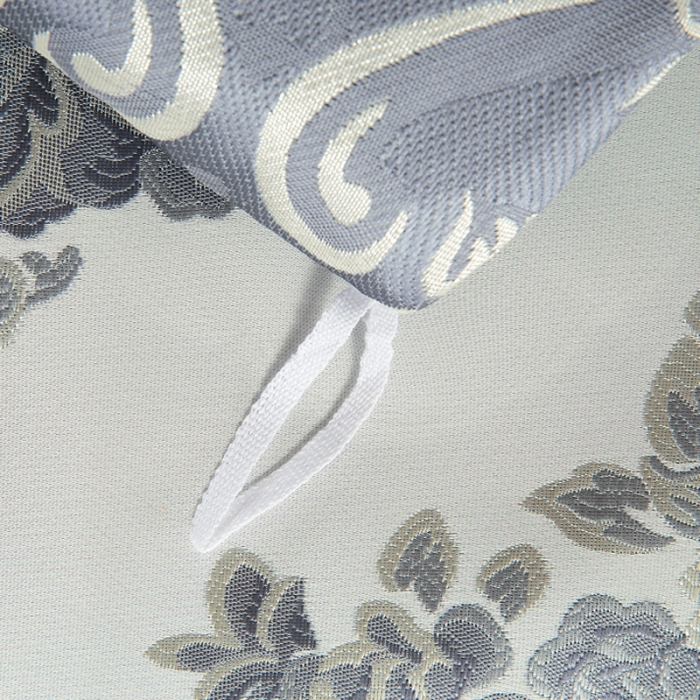 91家纺网 家纺一手货源 找家纺 OL2020浮雕色织大提花宫庭奢华样板房床单床盖四件套暗香魅影（蓝）