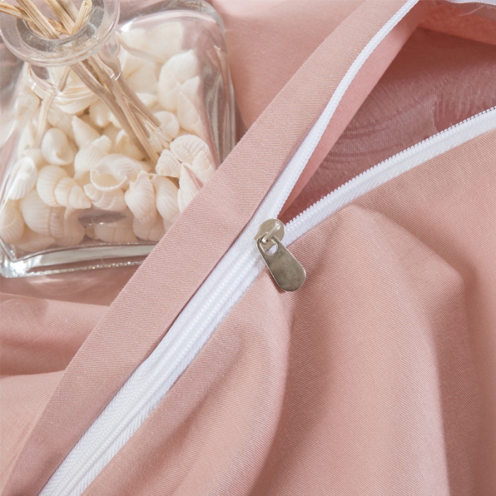 91家纺网 家纺一手货源 找家纺 OL家纺 2020新款丝加棉四件套卡蒂盛宴-粉驼