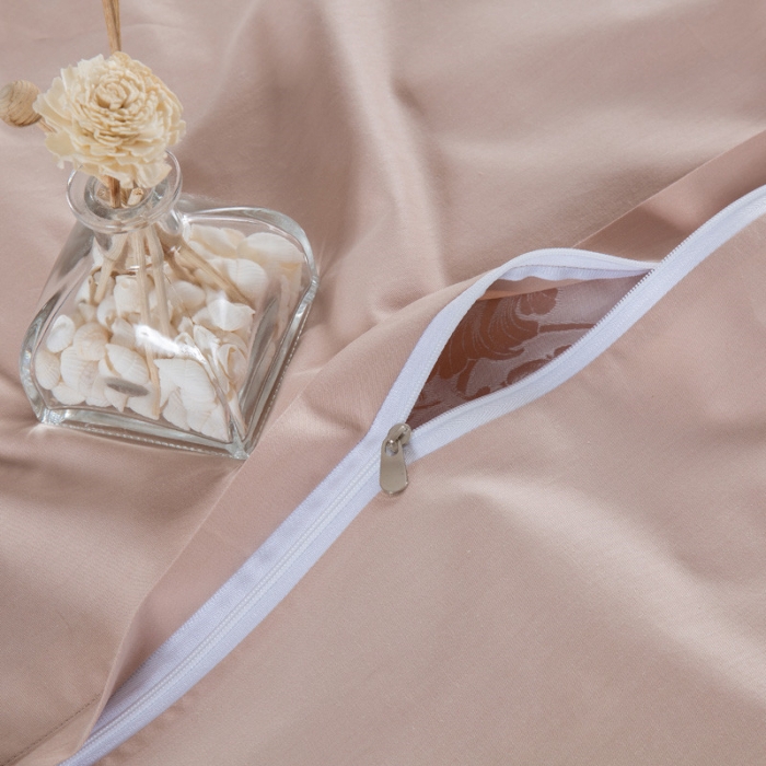 91家纺网 家纺一手货源 找家纺 OL家纺 欧式轻奢丝加棉贡缎大提花床盖四件套 蓝调生活-米灰