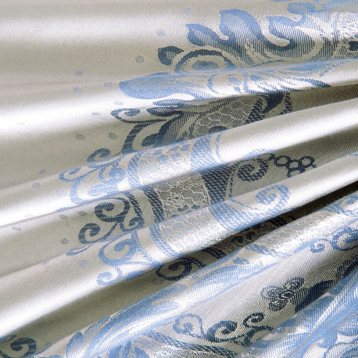 91家纺网 家纺一手货源 找家纺 OL家纺 欧式轻奢丝加棉贡缎大提花床盖四件套 马克波罗-兰金