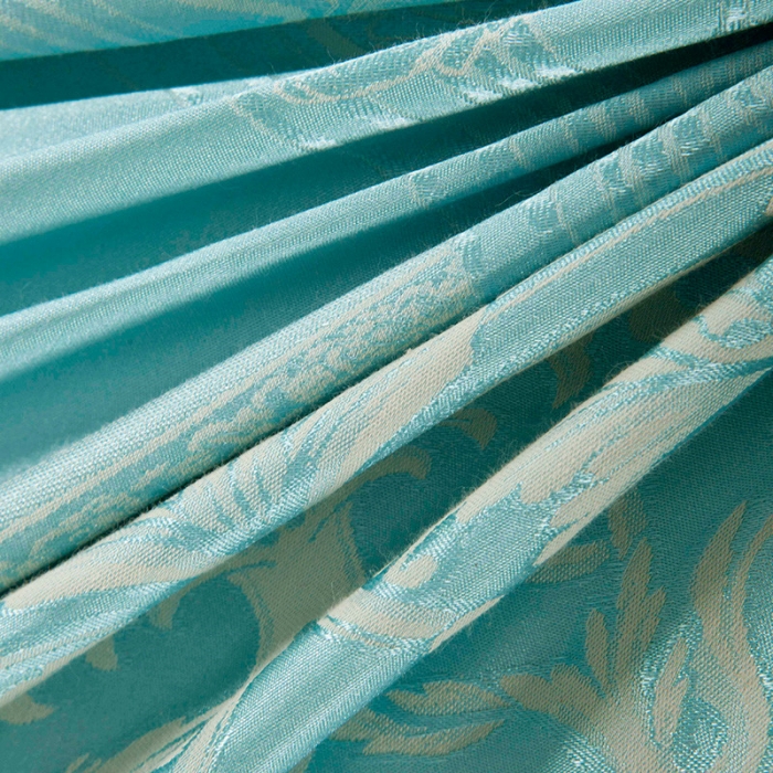 91家纺网 家纺一手货源 找家纺 OL家纺 欧式轻奢丝加棉贡缎大提花床盖四件套 欧曼丽影-湖蓝