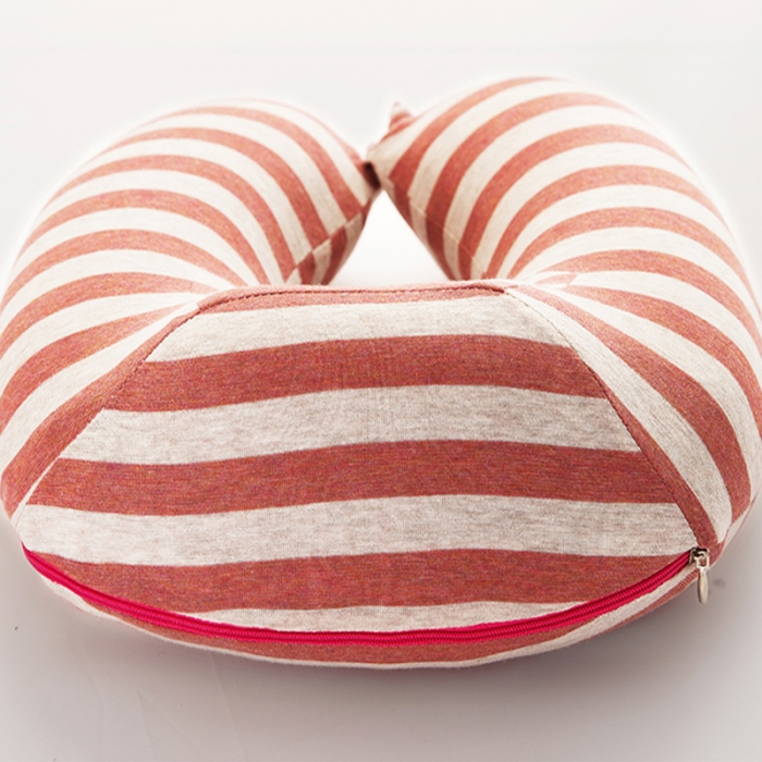 91家纺网 家纺一手货源 找家纺 伟邦枕芯芯条纹竹炭  U枕芯