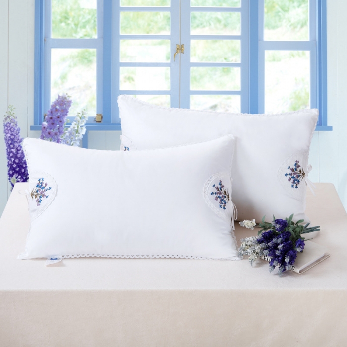 91家纺网 家纺一手货源 找家纺 伟邦枕芯芯  刺绣韩版薰衣草枕芯