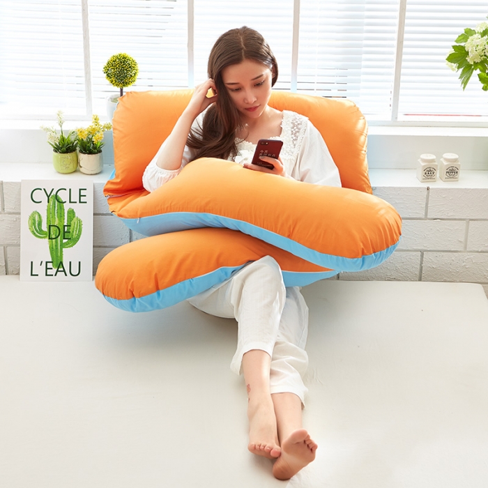 91家纺网 家纺一手货源 找家纺 （总）伟邦枕芯芯家纺  多功能可脱卸孕妇枕芯 80*140