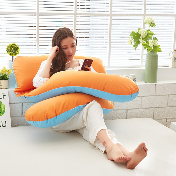 91家纺网 家纺一手货源 找家纺 （总）伟邦枕芯芯家纺  多功能可脱卸孕妇枕芯 80*140