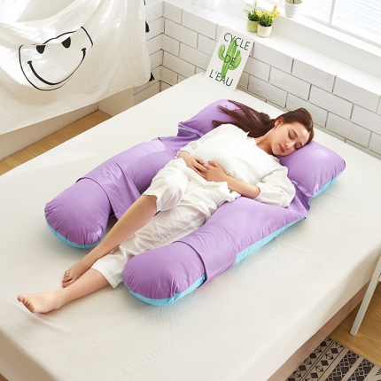 91家纺网 家纺一手货源 找家纺 （总）伟邦枕芯芯家纺  多功能可脱卸孕妇枕芯 80*140