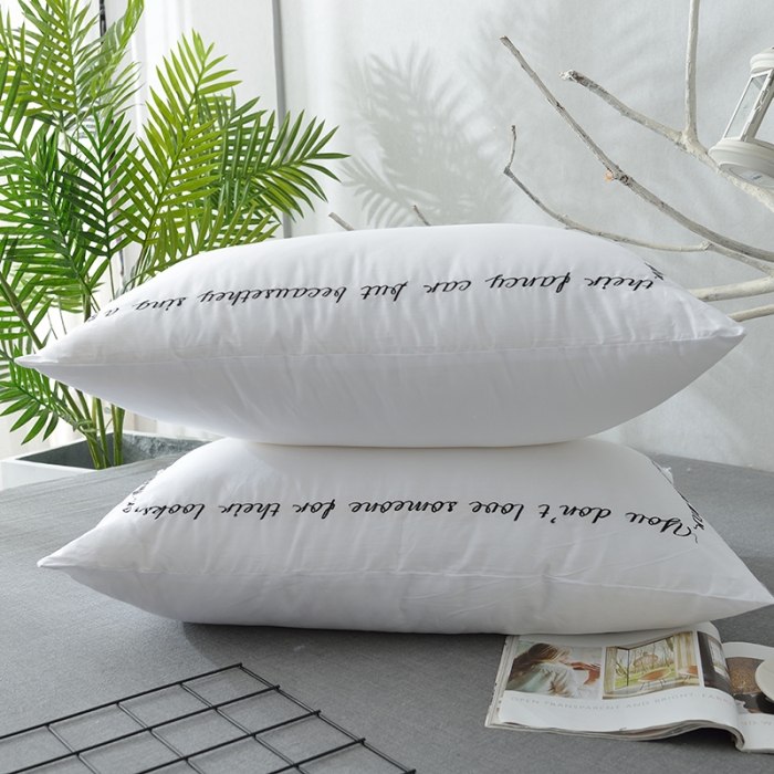 91家纺网 家纺一手货源 找家纺 伟邦枕芯芯家纺 2018新款情人耳语羽丝绒枕芯