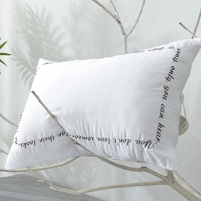 91家纺网 家纺一手货源 找家纺 伟邦枕芯芯家纺 2018新款情人耳语羽丝绒枕芯