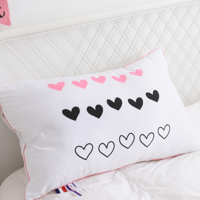 91家纺网 家纺一手货源 找家纺 （总）伟邦枕芯芯 2018新款 全棉印花羽丝绒枕芯