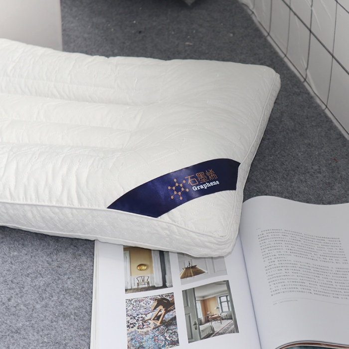 91家纺网 家纺一手货源 找家纺 伟邦枕芯芯 石墨烯决明子枕芯48*74 白色