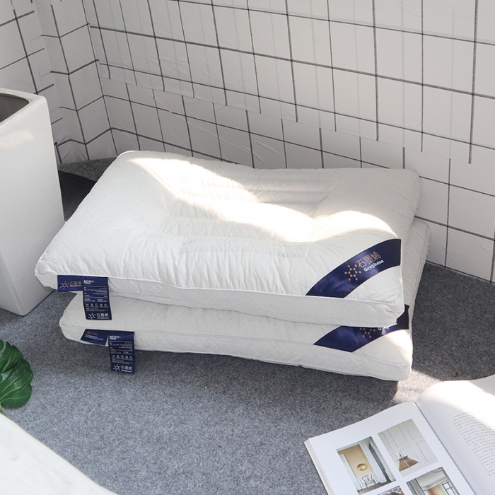 91家纺网 家纺一手货源 找家纺 伟邦枕芯芯 石墨烯决明子枕芯48*74 白色