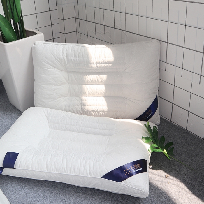 91家纺网 家纺一手货源 找家纺 伟邦枕芯芯 石墨烯决明子枕芯48*74 白色