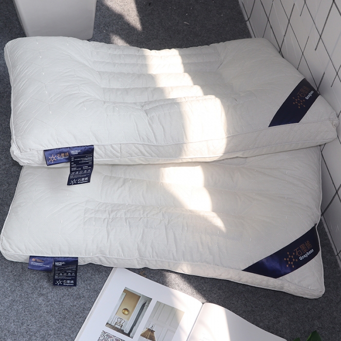 91家纺网 家纺一手货源 找家纺 伟邦枕芯芯 石墨烯决明子枕芯48*74 白色