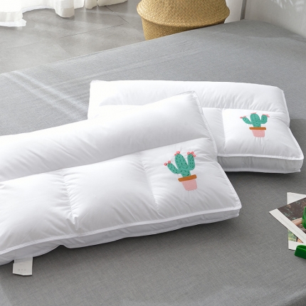 91家纺网 家纺一手货源 找家纺 （总）伟邦枕芯芯 2019新款&#8302;仙人掌四分区魔方枕芯