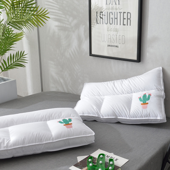 91家纺网 家纺一手货源 找家纺 （总）伟邦枕芯芯 2019新款&#8302;仙人掌四分区魔方枕芯