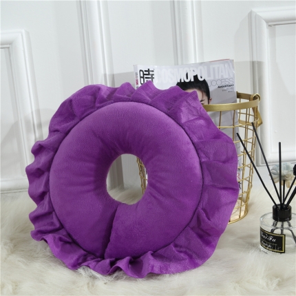 依靠家纺 美容四件套副品U型枕 紫色