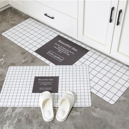 （总）倪家 2019新款PVC皮革厨房地毯地垫定制茶几垫