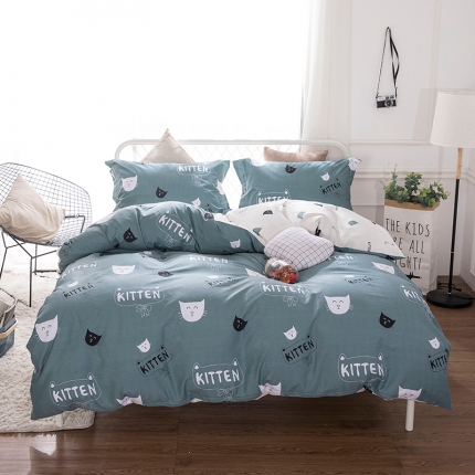 91家纺网 家纺一手货源 找家纺 （总）时年家纺 2018新款全棉四件套床单款