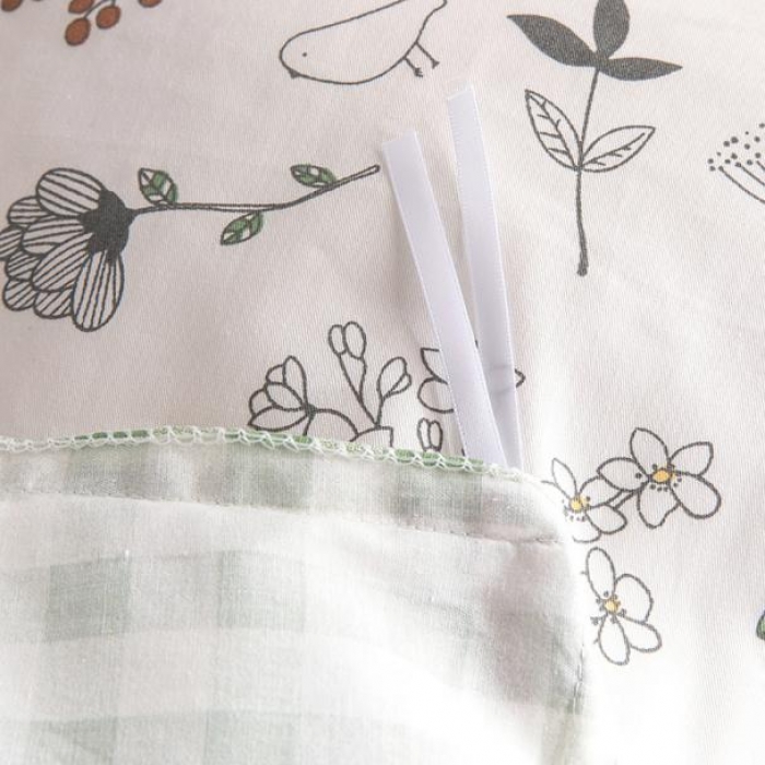 91家纺网 家纺一手货源 找家纺 时年家纺 2018新款全棉四件套床单款春意盎然