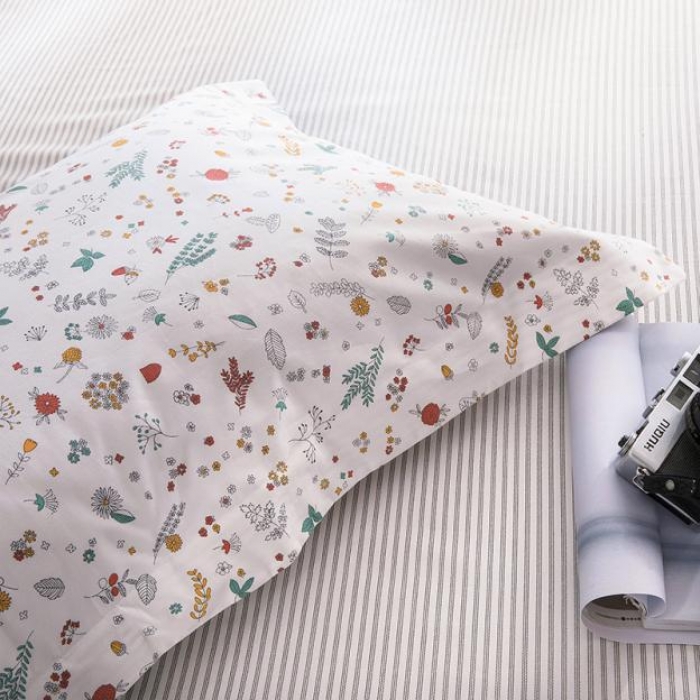 91家纺网 家纺一手货源 找家纺 时年家纺 2018新款全棉四件套床单款花花世界